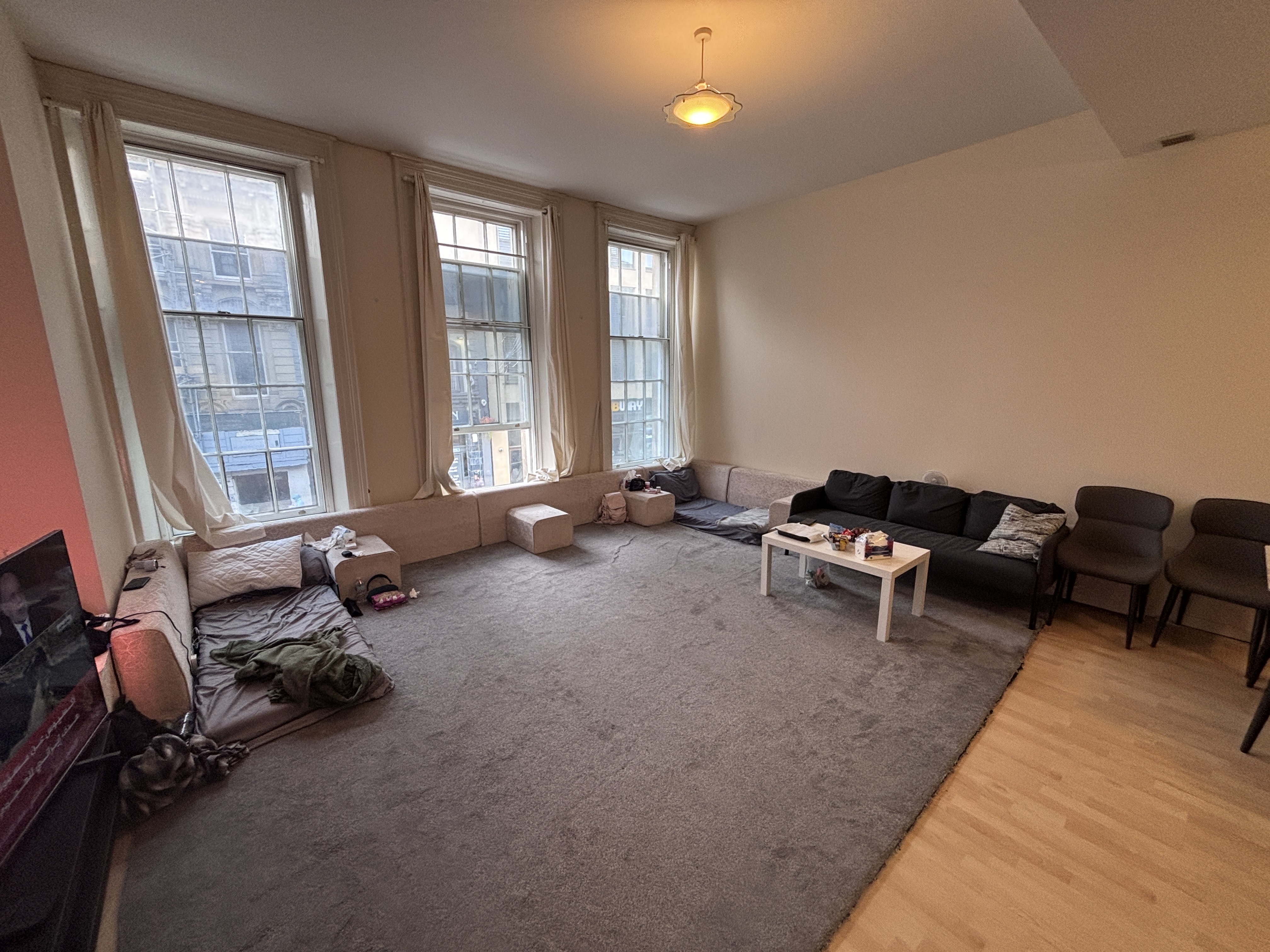 Living room photograph before Property Studio processing
